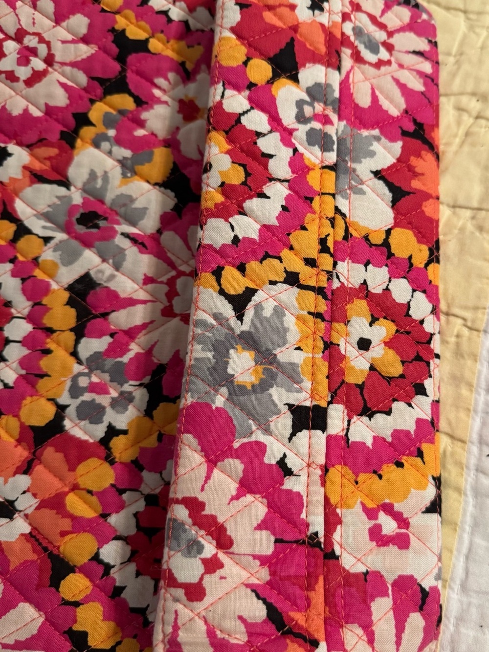 Vera Bradley Pink Multi-Color Quilted Floral Tote - Picture 5 of 5